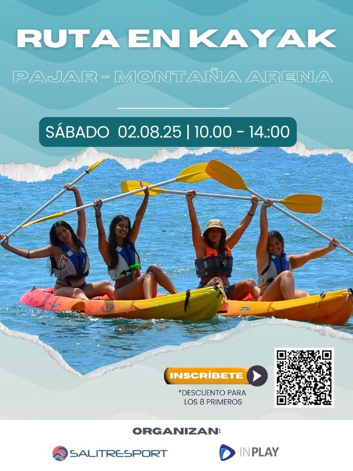 Ruta en kayak Pajar – Montaña Arena (2 de agosto): crónica, guía y consejos